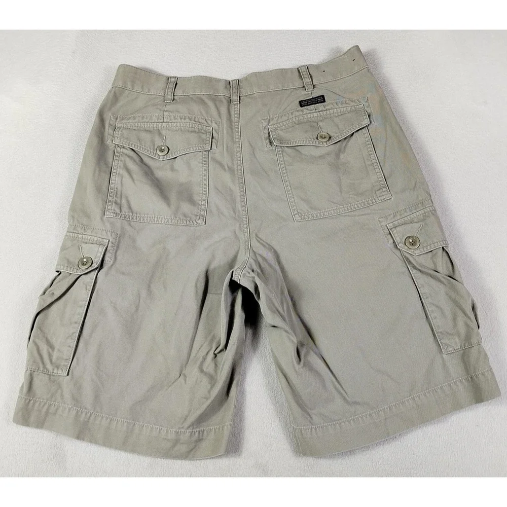 Vintage Banana Republic‎ Cargo Shorts Mens 33 Beige Heritage Classic Fit Utility
